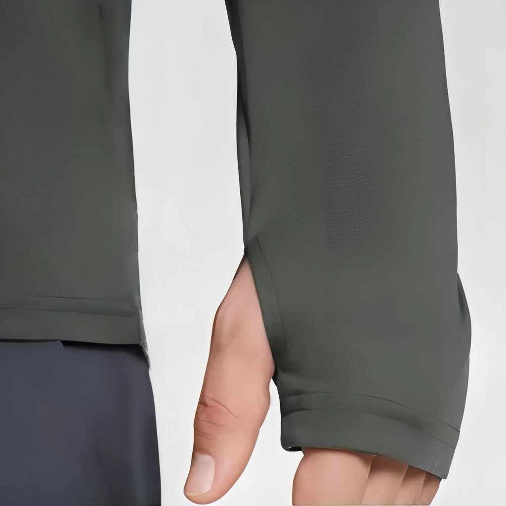 T-shirt à capuche randonnée anti UV homme UPF50+