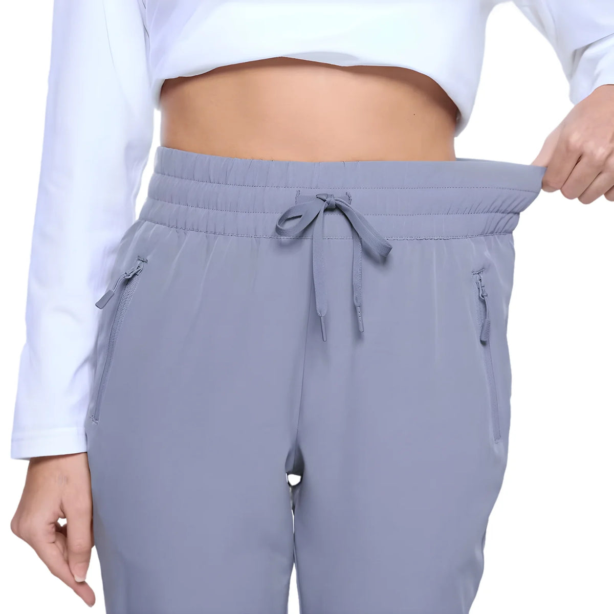 Pantalon de randonnée femme léger à cordon