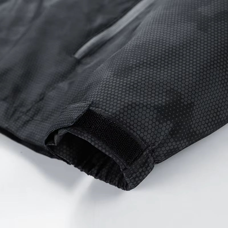 Veste de randonnée imperméable à capuche amovible