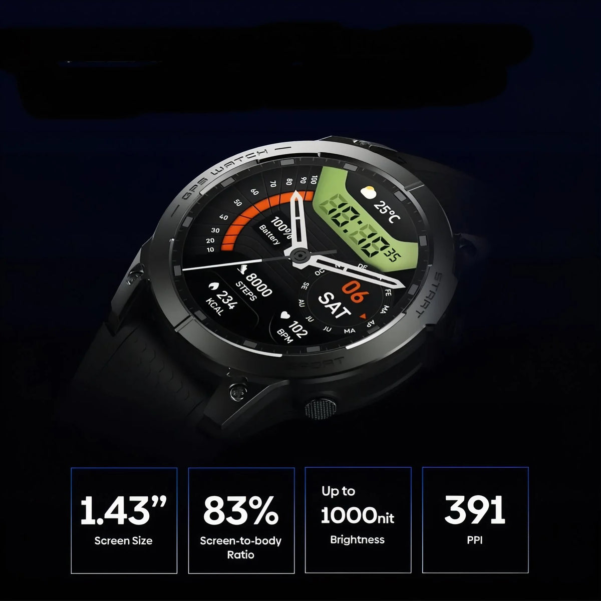 Montre connectée GPS randonnée