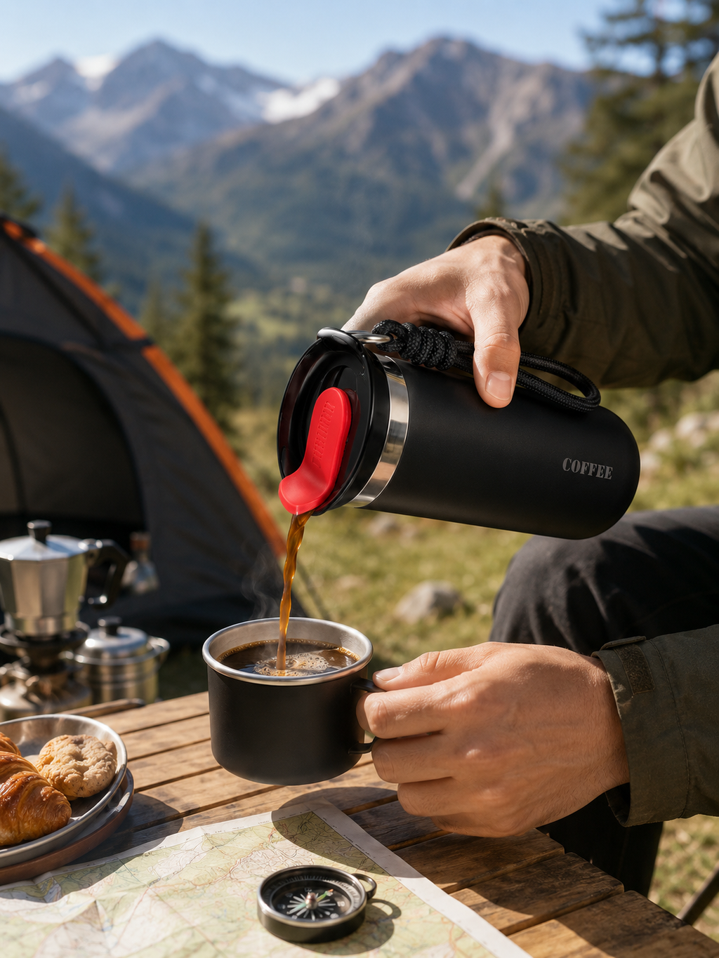 Mug isotherme randonnée 350/500 ml