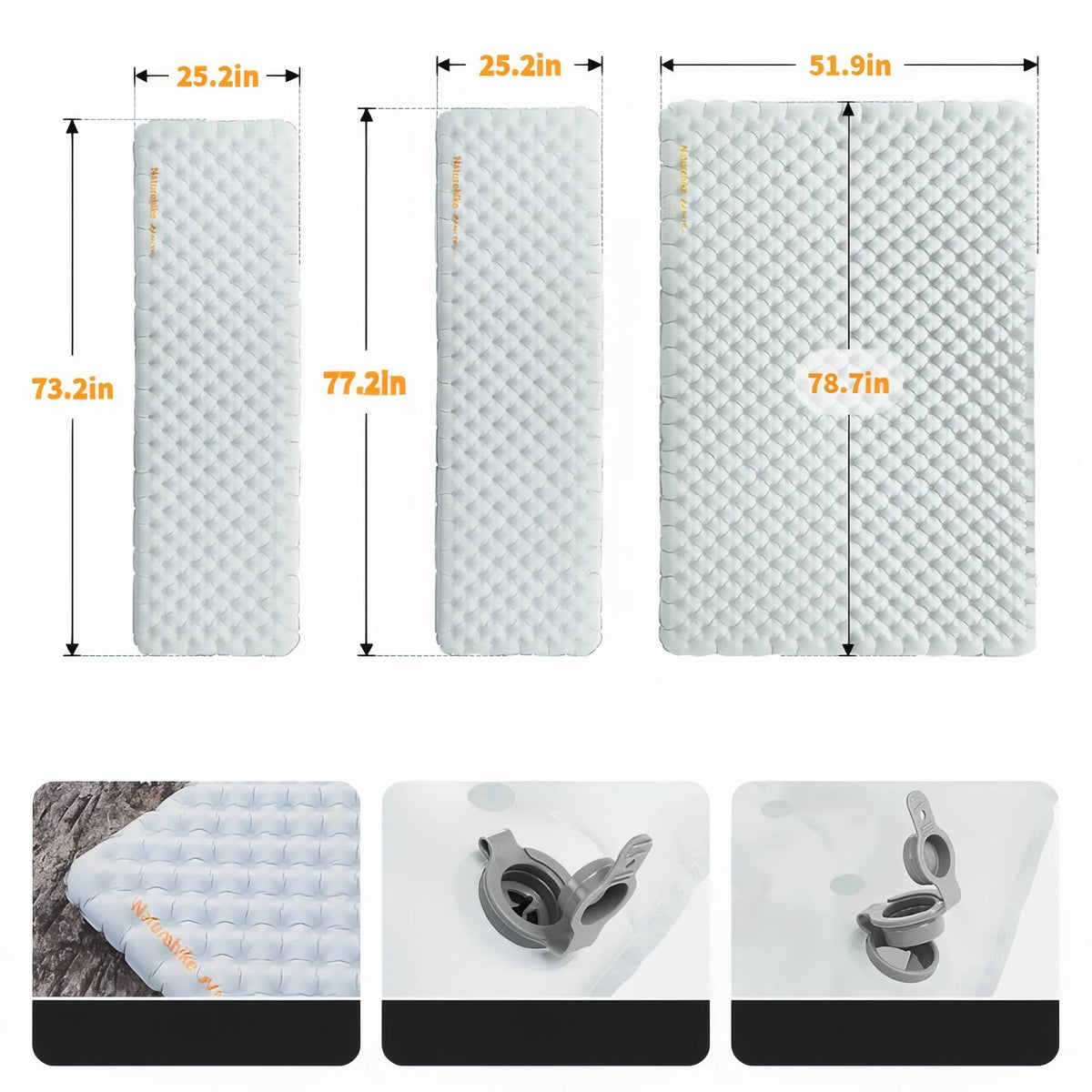 matelas de camping gonflable et léger
