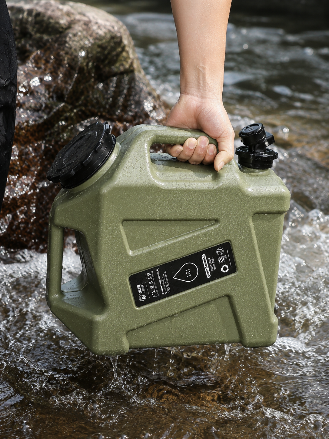 Seau eau camping 12L