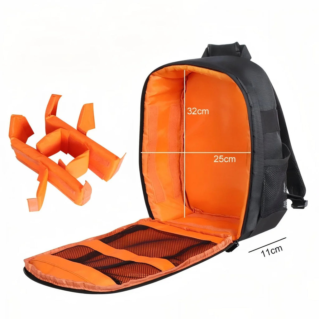 Sac à dos photo rembourré pour appareil et objectifs