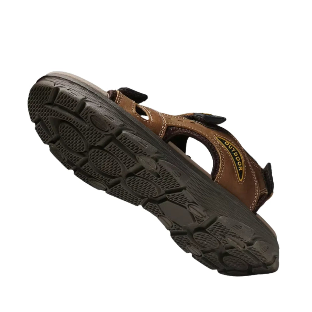 Sandales de marche homme en cuir