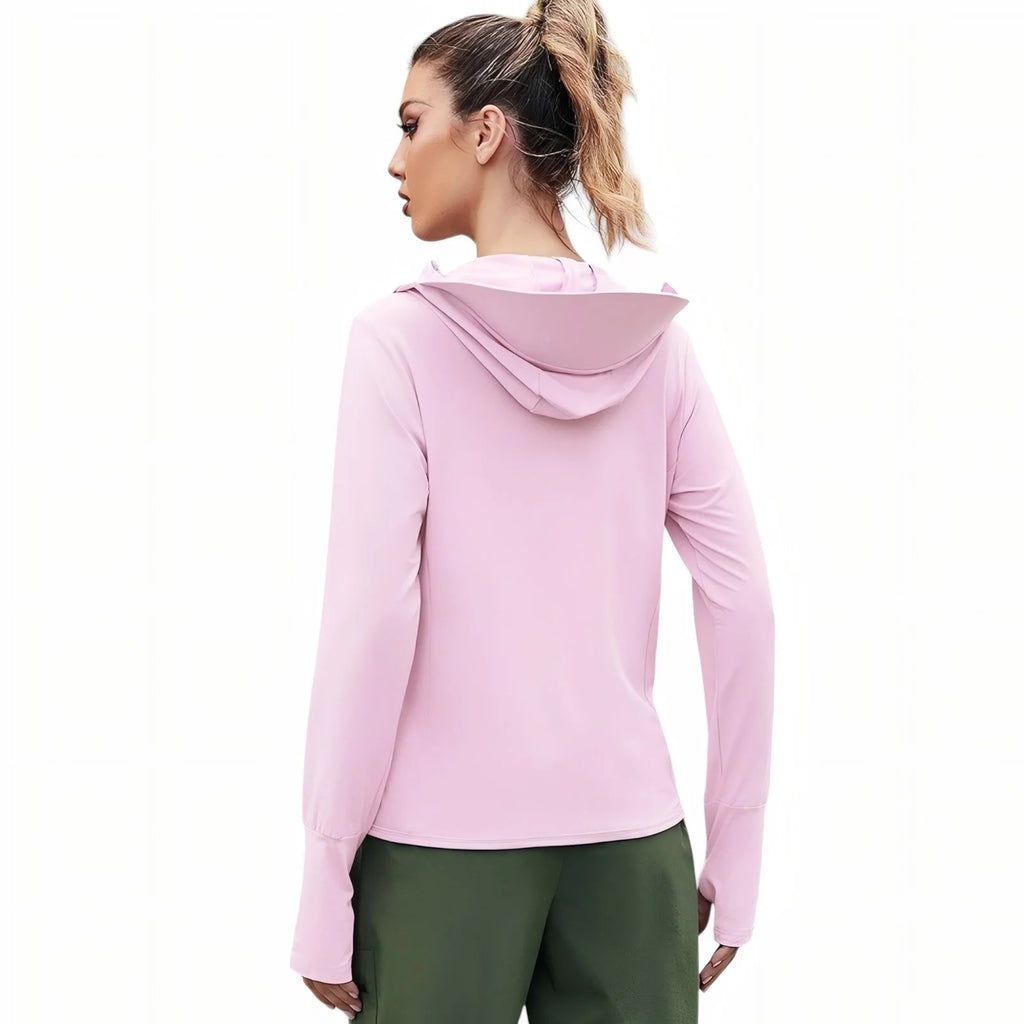 Veste à capuche randonnée anti UV femme UPF50+