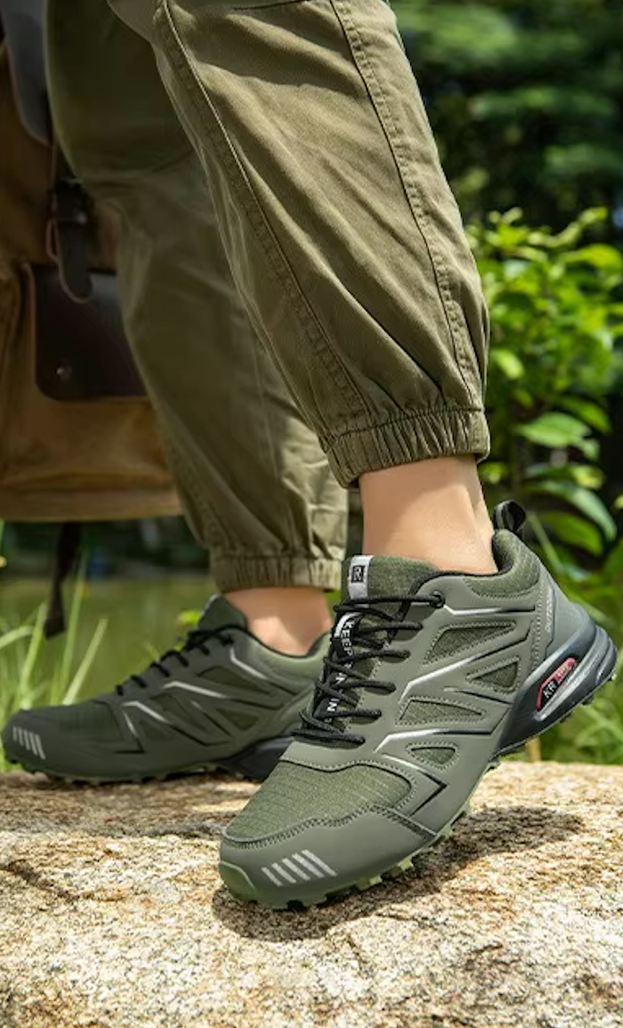 Chaussures de randonnée basses homme en cuir