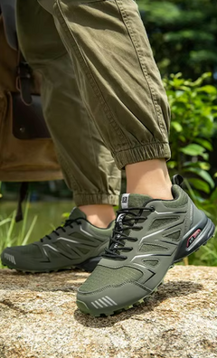 Chaussures de randonnée basses homme en cuir