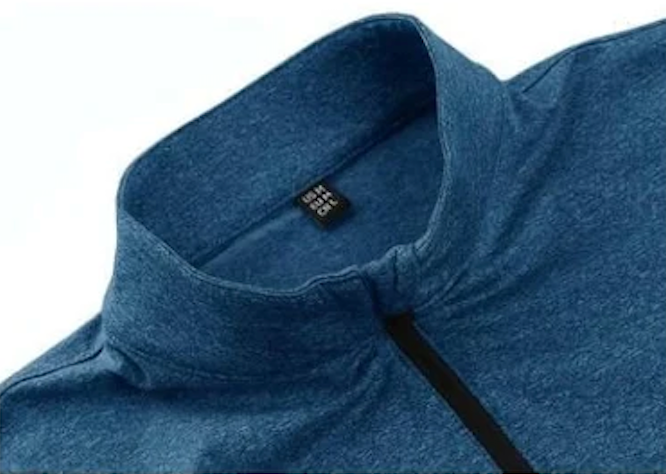 Haut thermique demi-zip homme