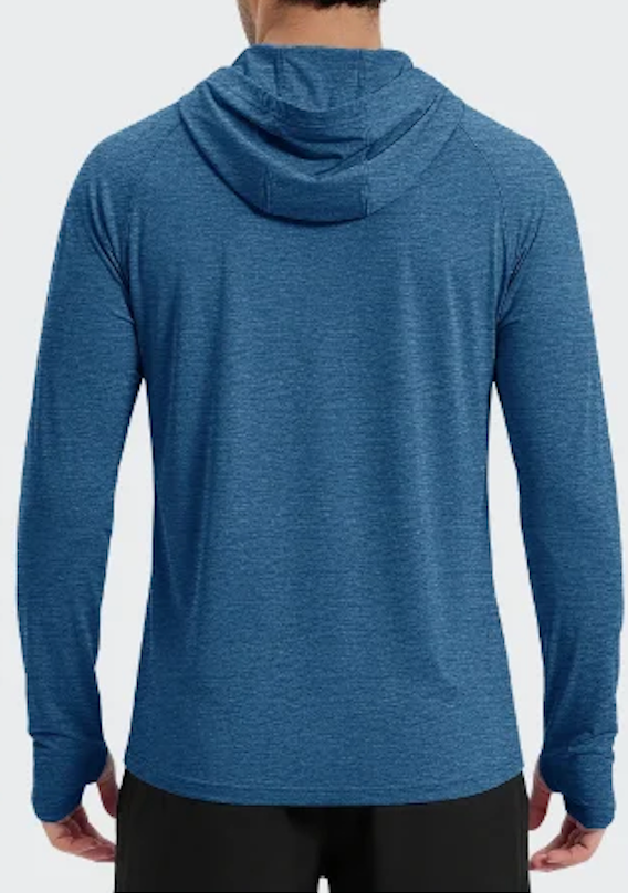 Haut anti-UV UPF 50+ à capuche homme