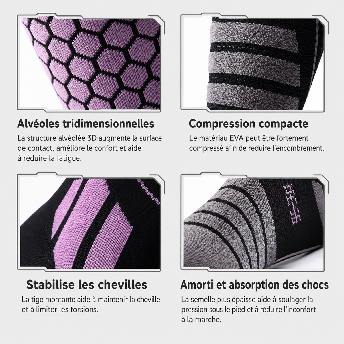 Chaussettes de compression hautes