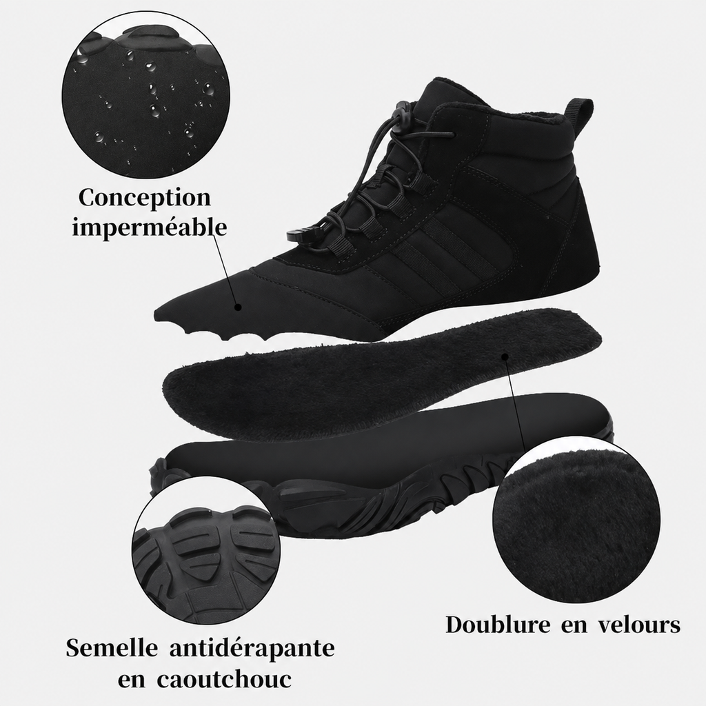Chaussures randonnée hiver unisexes montantes