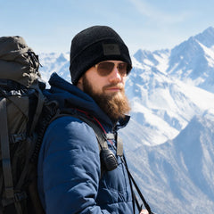 Bonnet à revers en laine mérinos