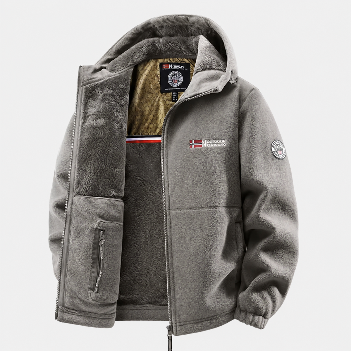 Veste polaire homme coupe-vent randonnée