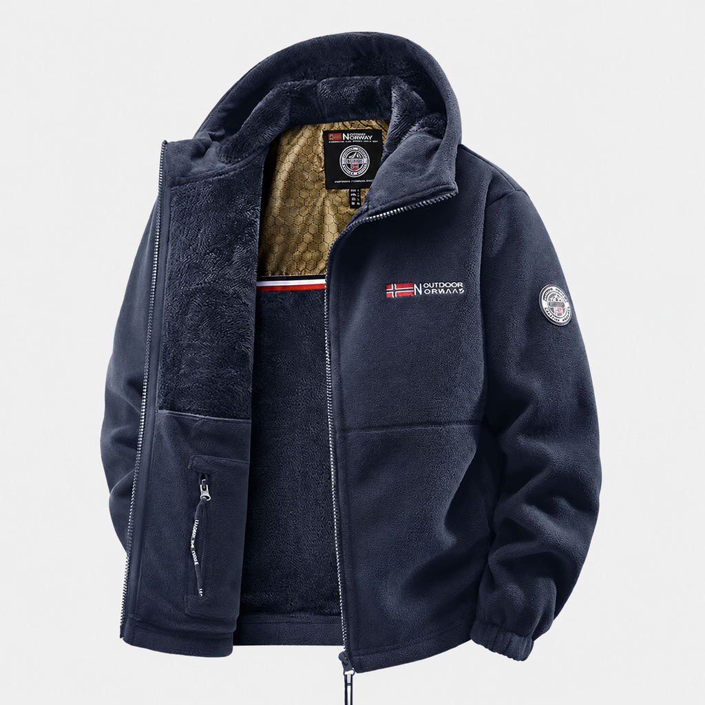 Veste polaire homme coupe-vent randonnée