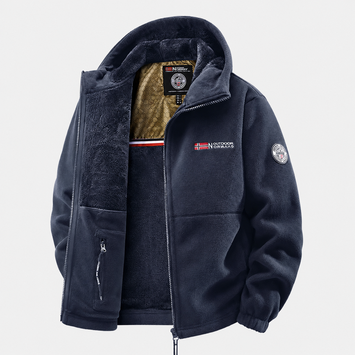 Veste polaire homme coupe-vent randonnée