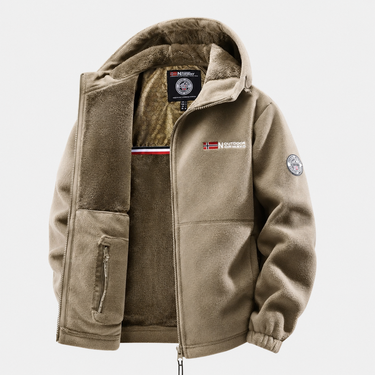 Veste polaire homme coupe-vent randonnée