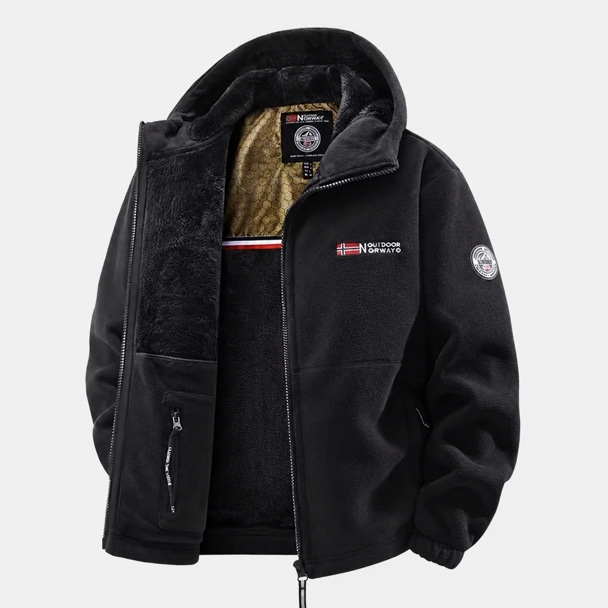 Veste polaire homme coupe-vent randonnée