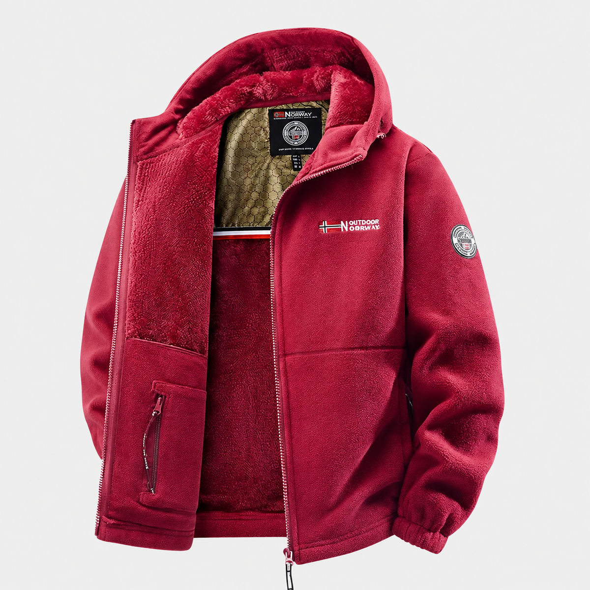 Veste polaire homme coupe-vent randonnée