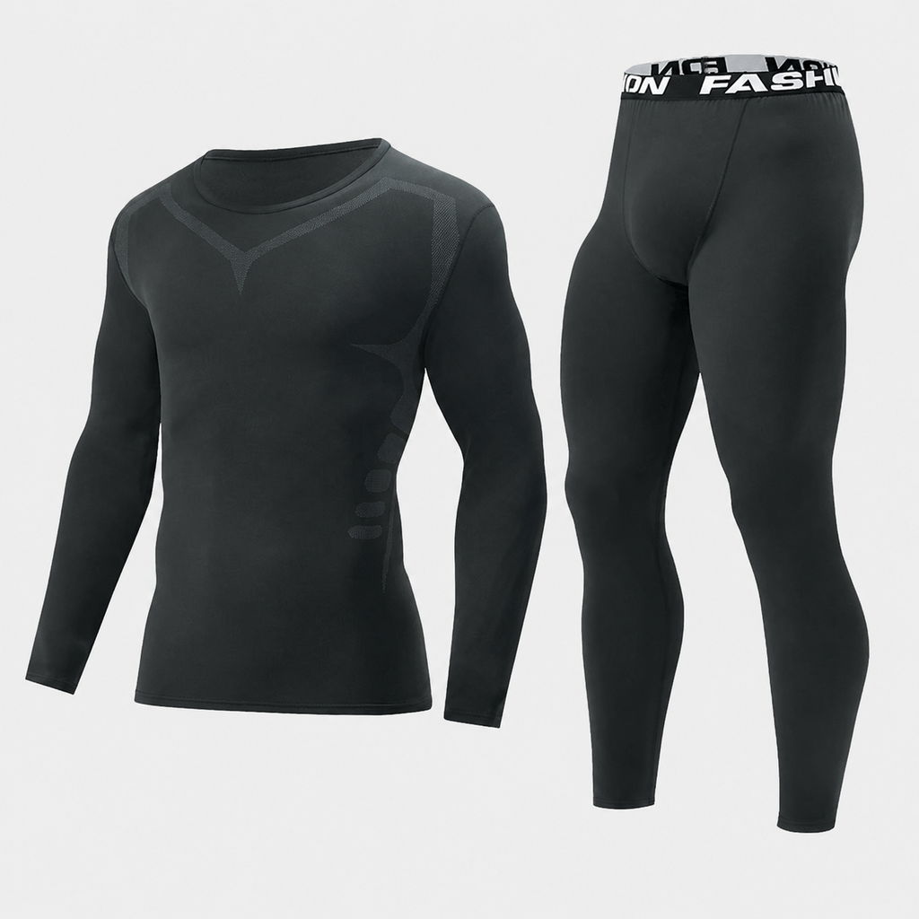 Ensemble sous-vêtements thermiques homme extensible