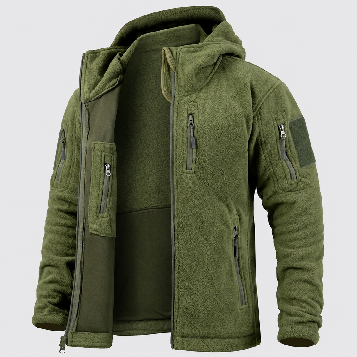 Veste polaire randonnée homme à capuche
