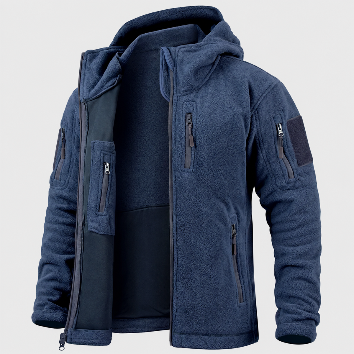 Veste polaire randonnée homme à capuche