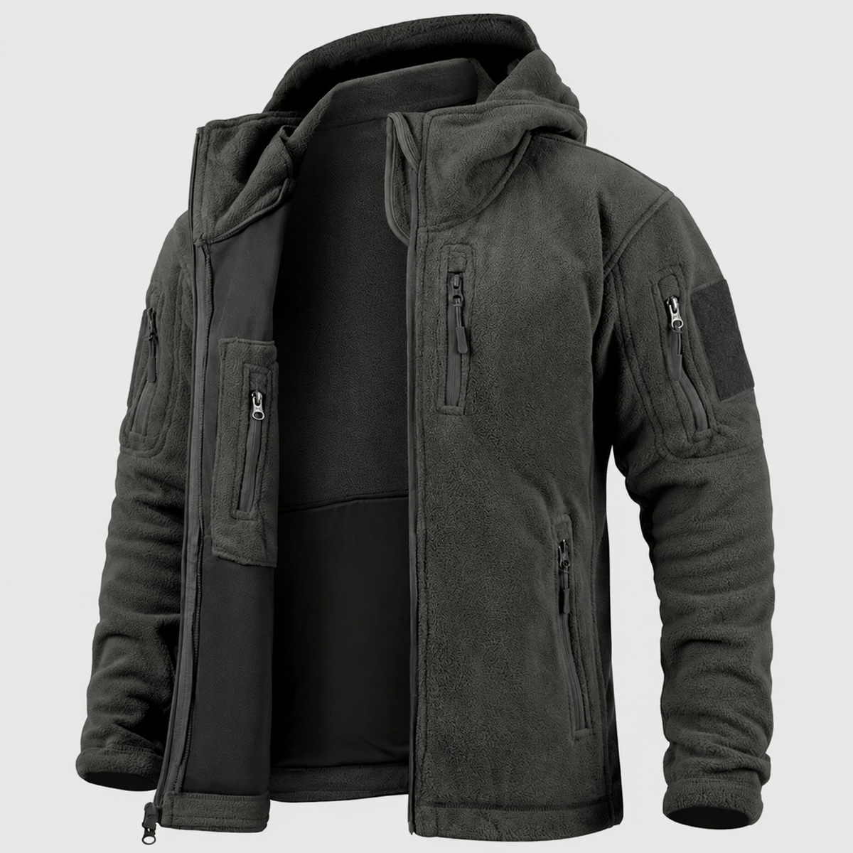 Veste polaire randonnée homme à capuche