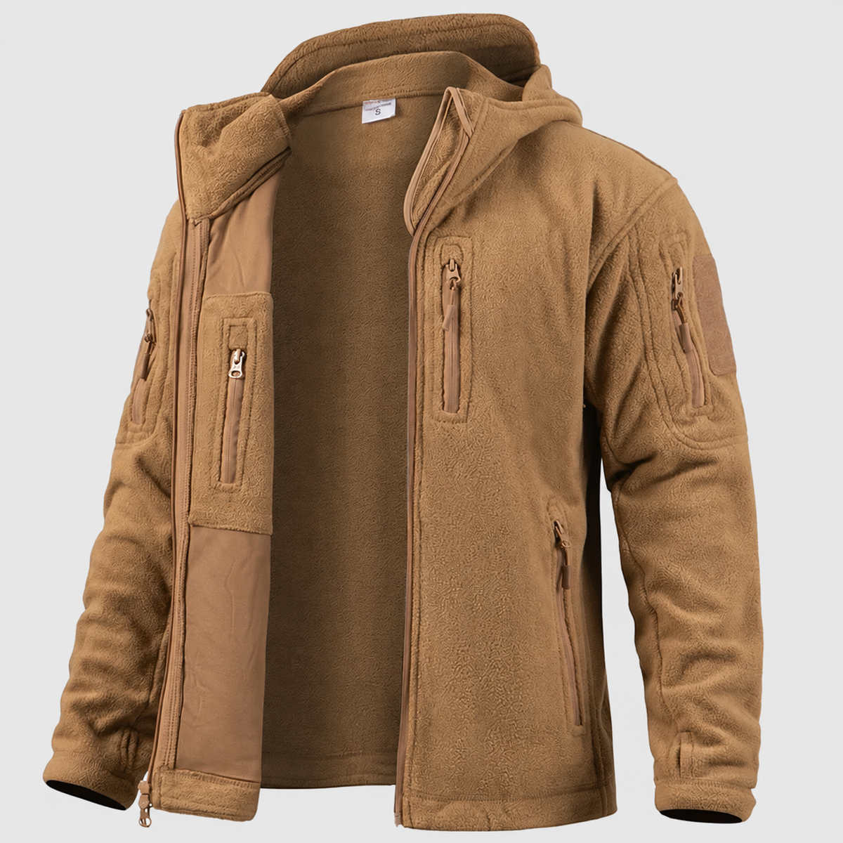 Veste polaire randonnée homme à capuche