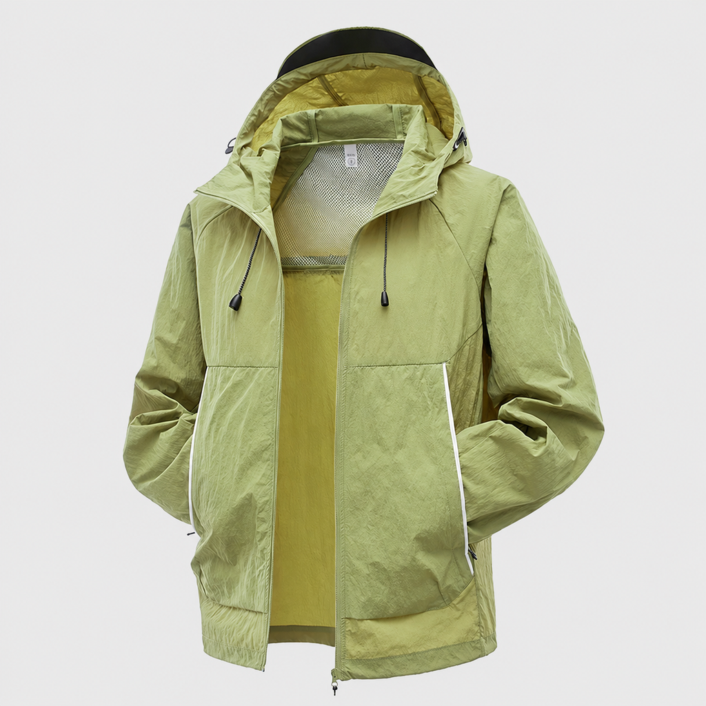 Veste de randonnée légère imperméable UPF 50+