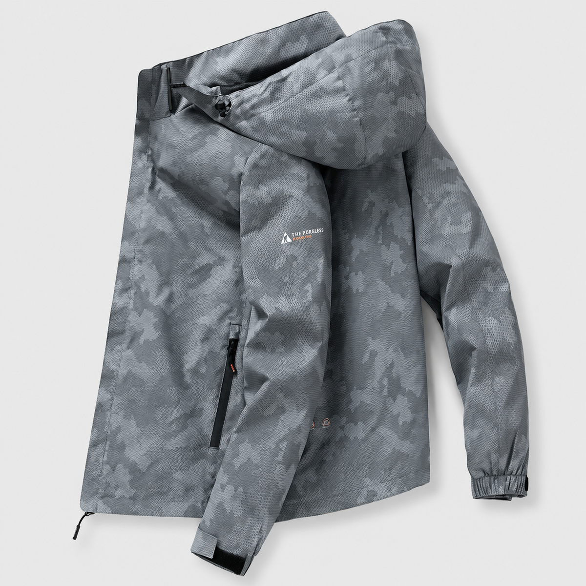 Veste de randonnée imperméable à capuche amovible