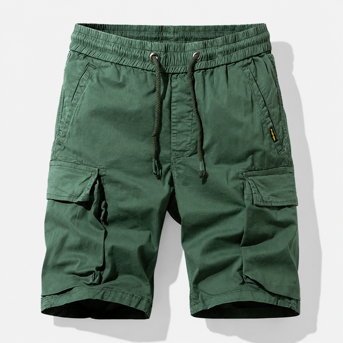 Short cargo homme multi-poches à taille élastique