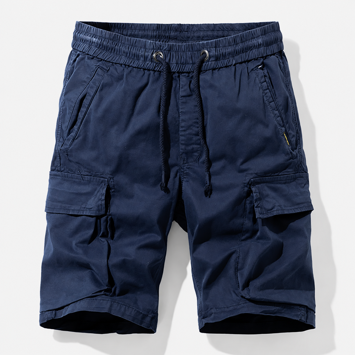 Short cargo homme multi-poches à taille élastique
