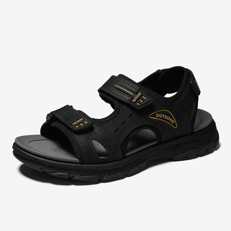 Sandales de marche homme en cuir
