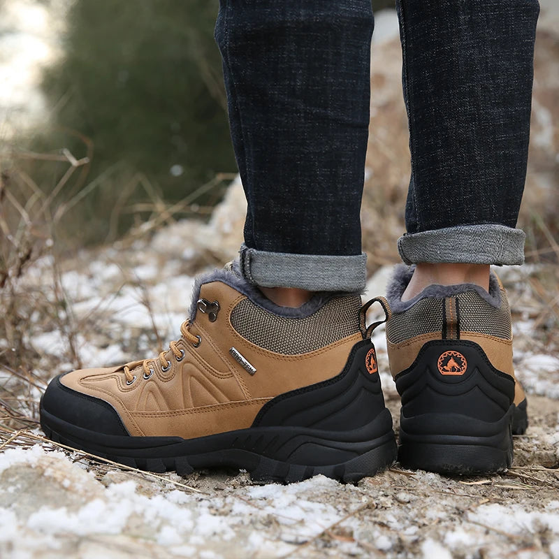 Bottines hiver homme doublées en cuir