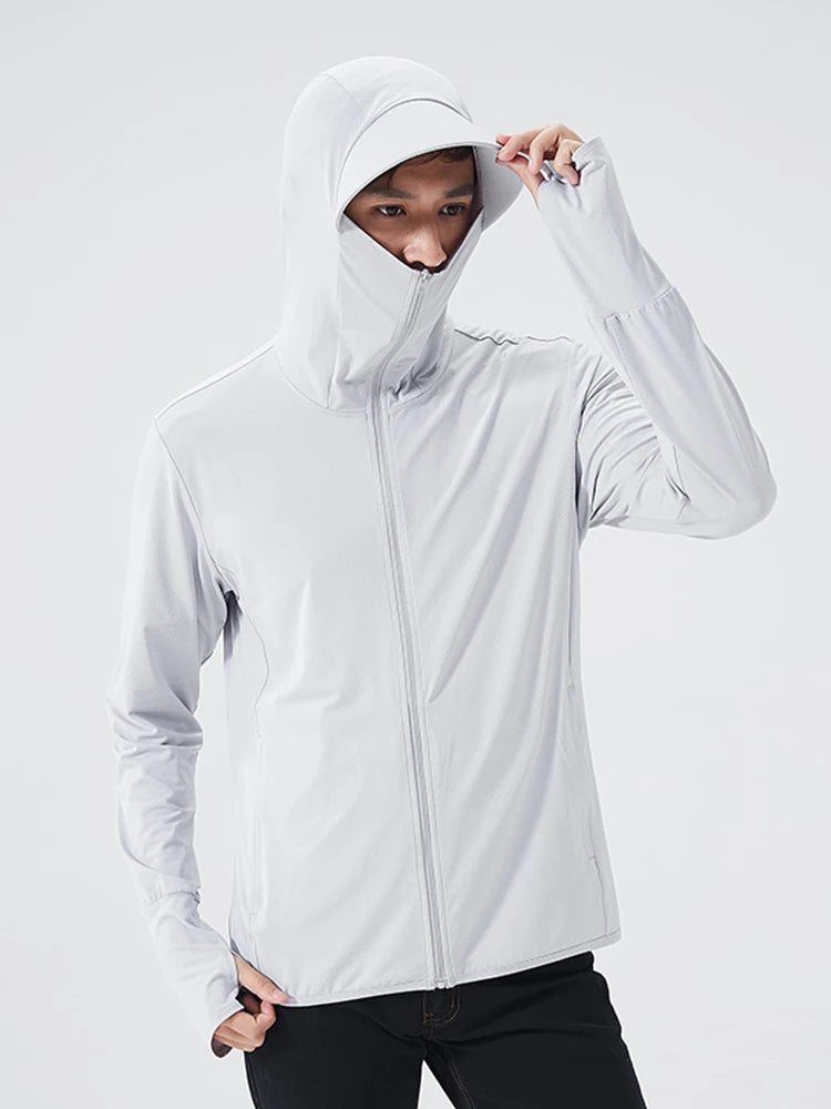 Veste d'été pour homme anti UV UPF 50+