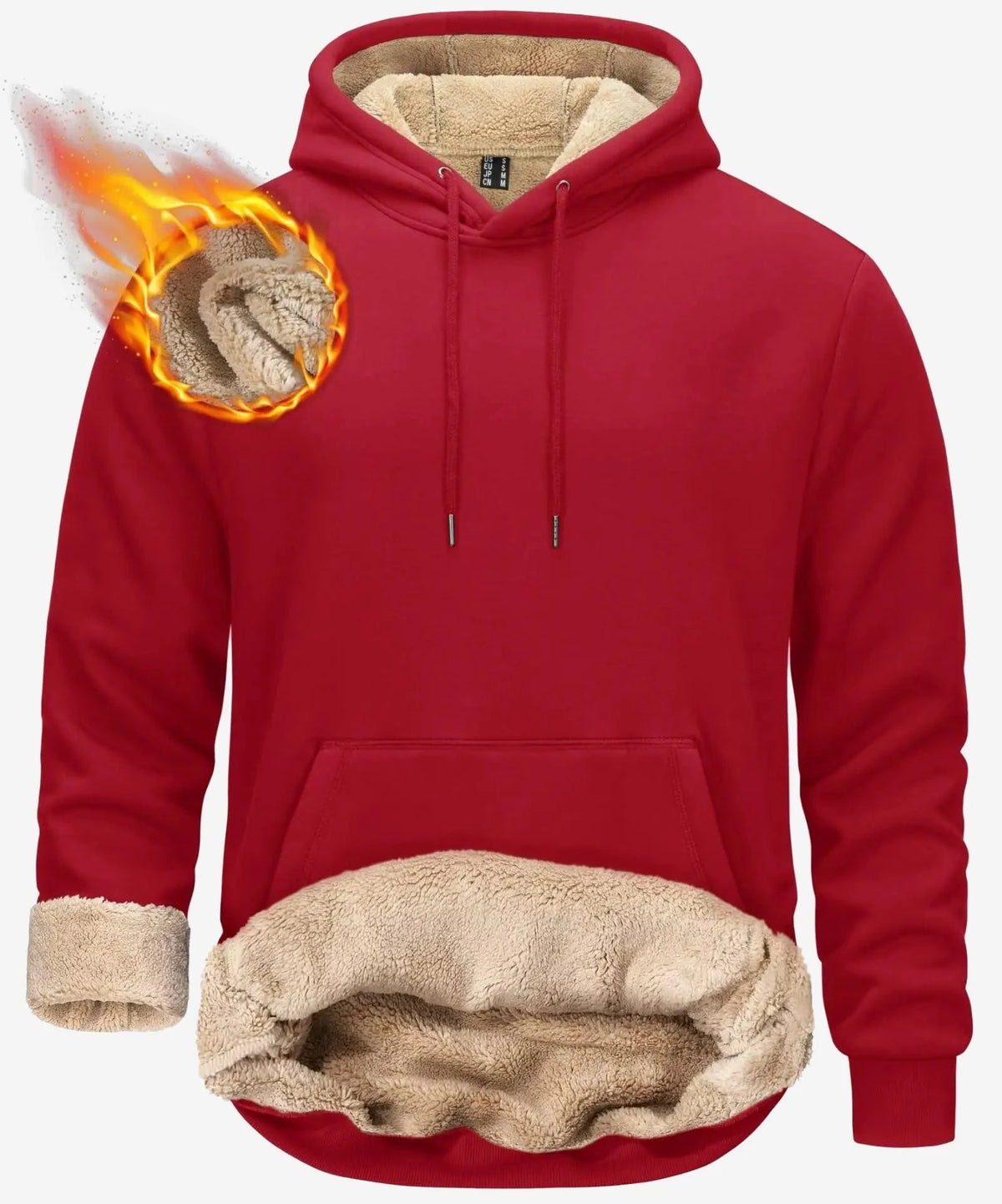 Sweat polaire à capuche homme