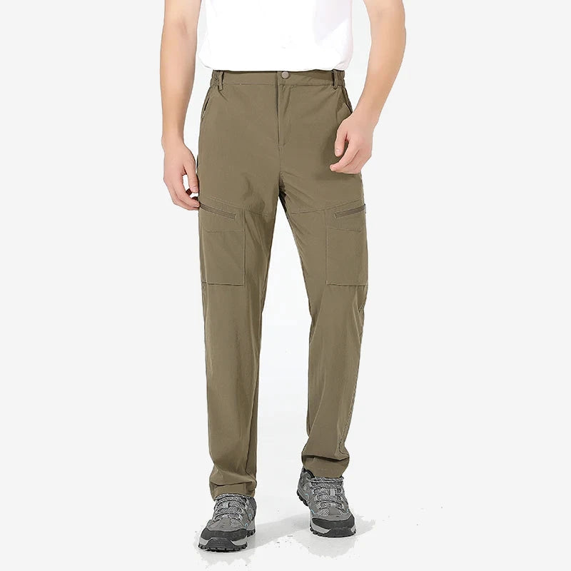 Pantalon cargo de randonnée homme léger et déperlant