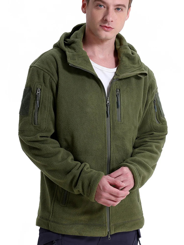 Veste polaire randonnée homme à capuche