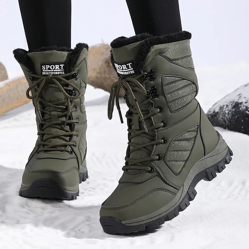 Bottes de neige montantes femme