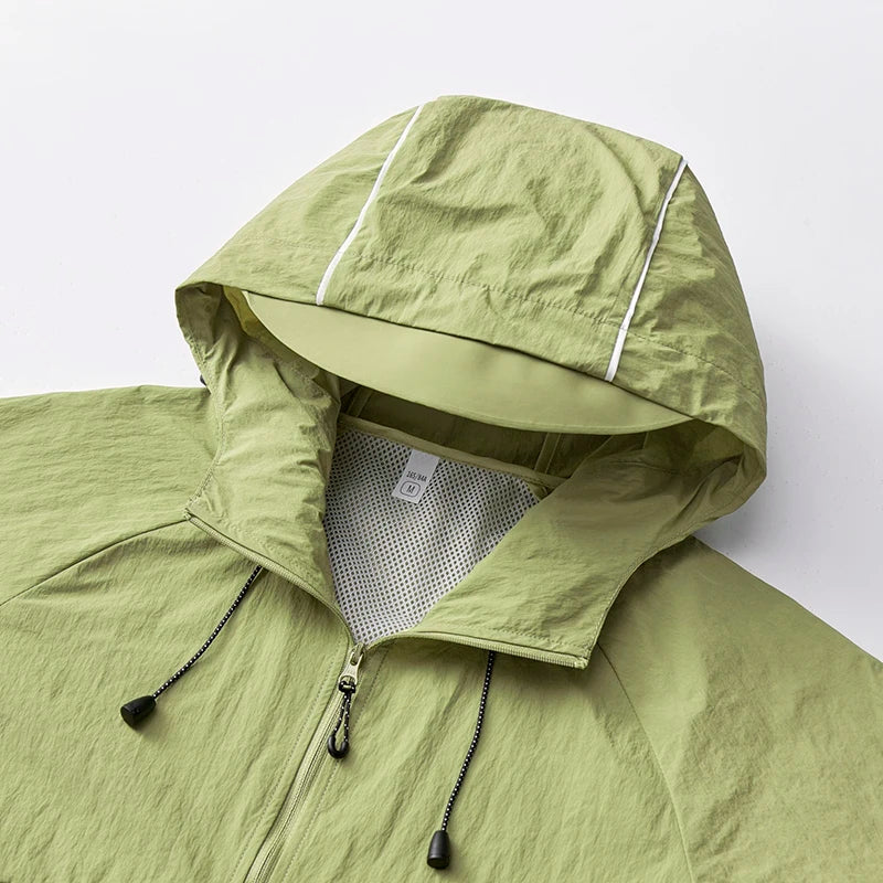 Veste de randonnée légère imperméable UPF 50+