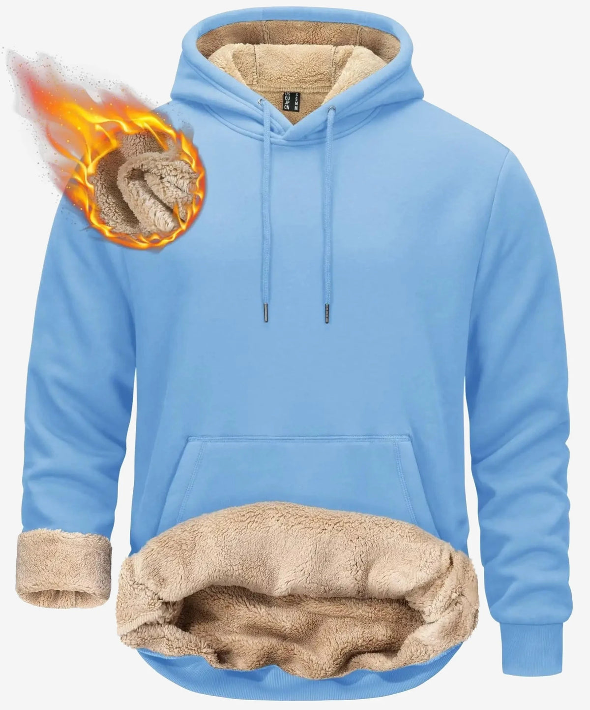 Sweat polaire à capuche homme
