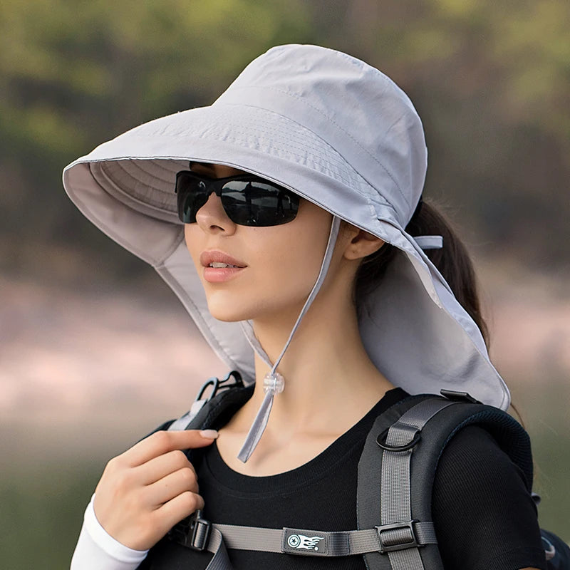 Chapeau randonnée cache soleil femme