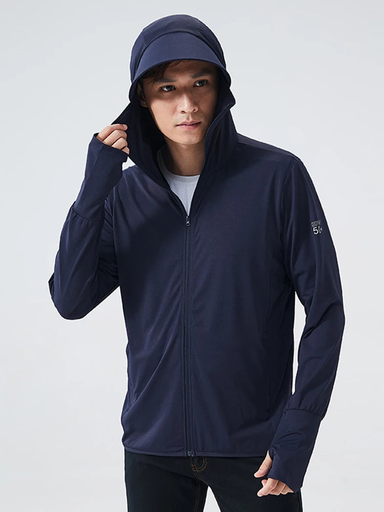Veste d'été pour homme anti UV UPF 50+