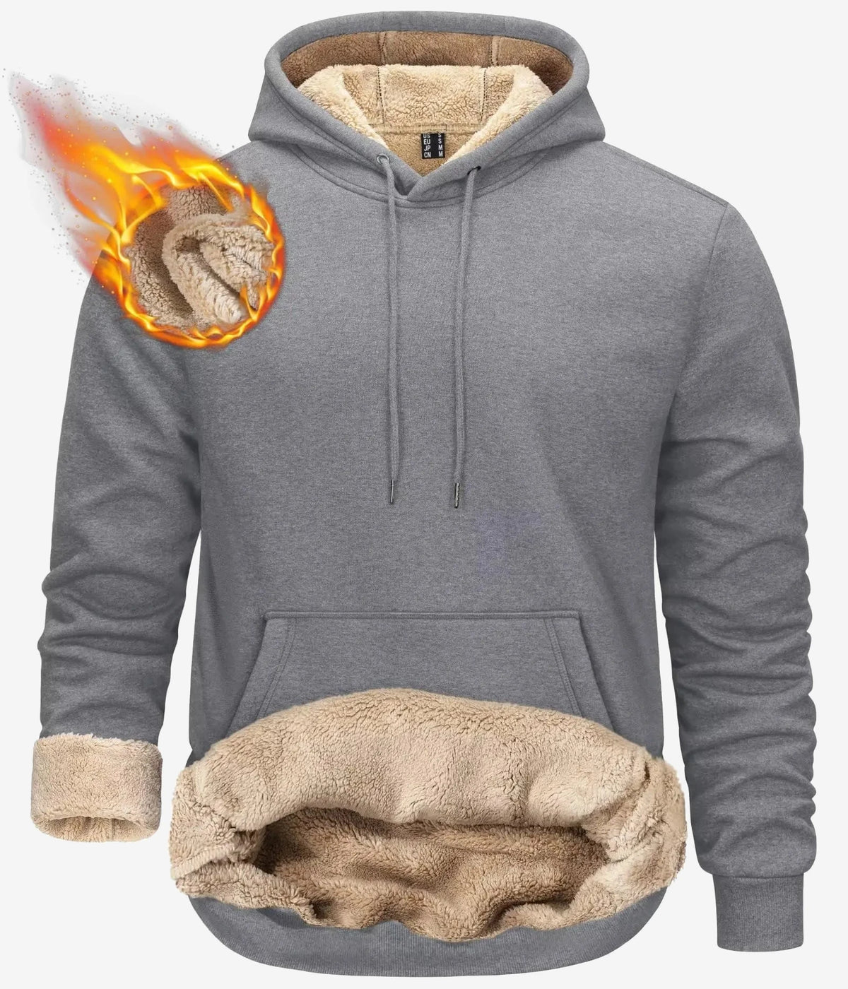 Sweat polaire à capuche homme