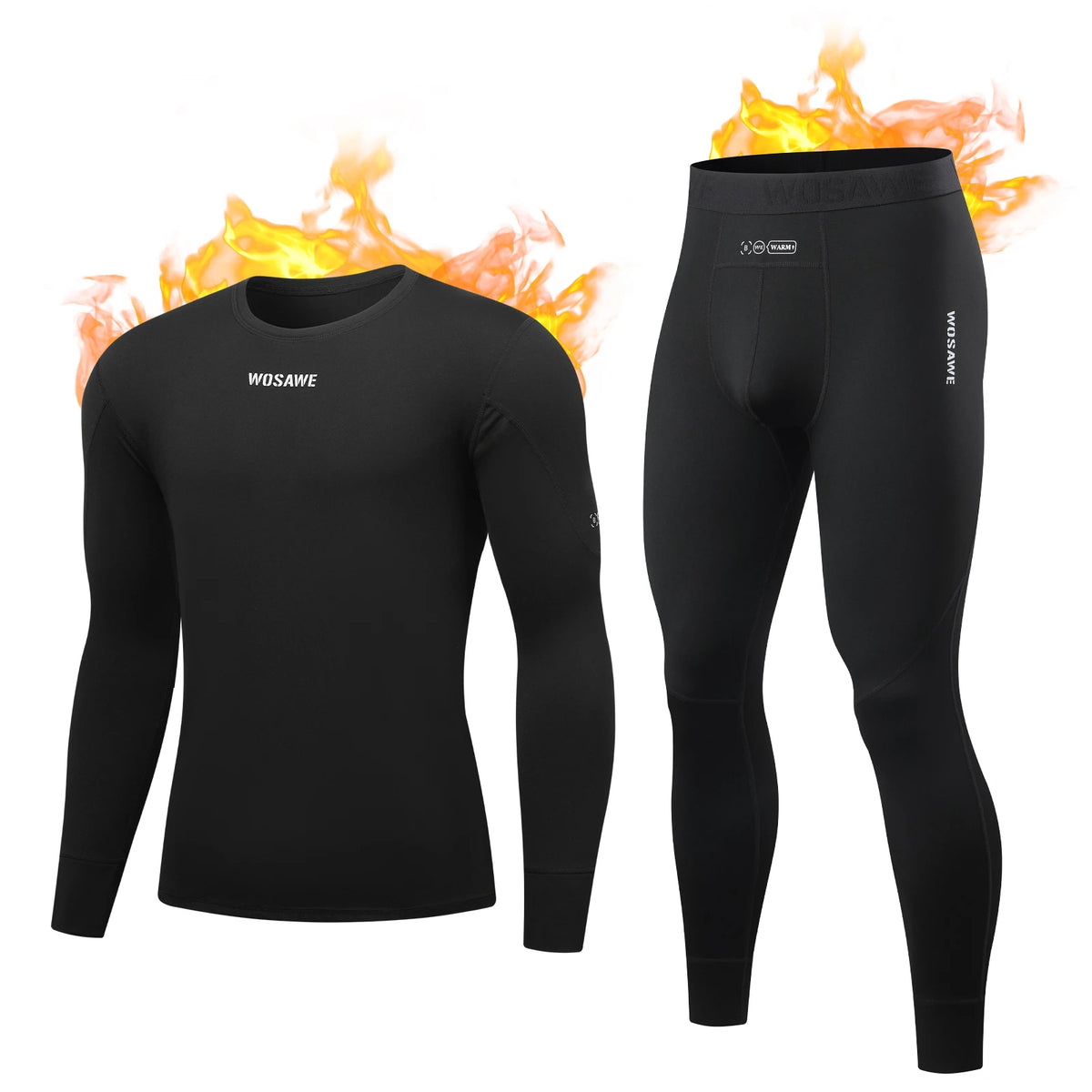 Ensemble thermique de cyclisme doublé homme
