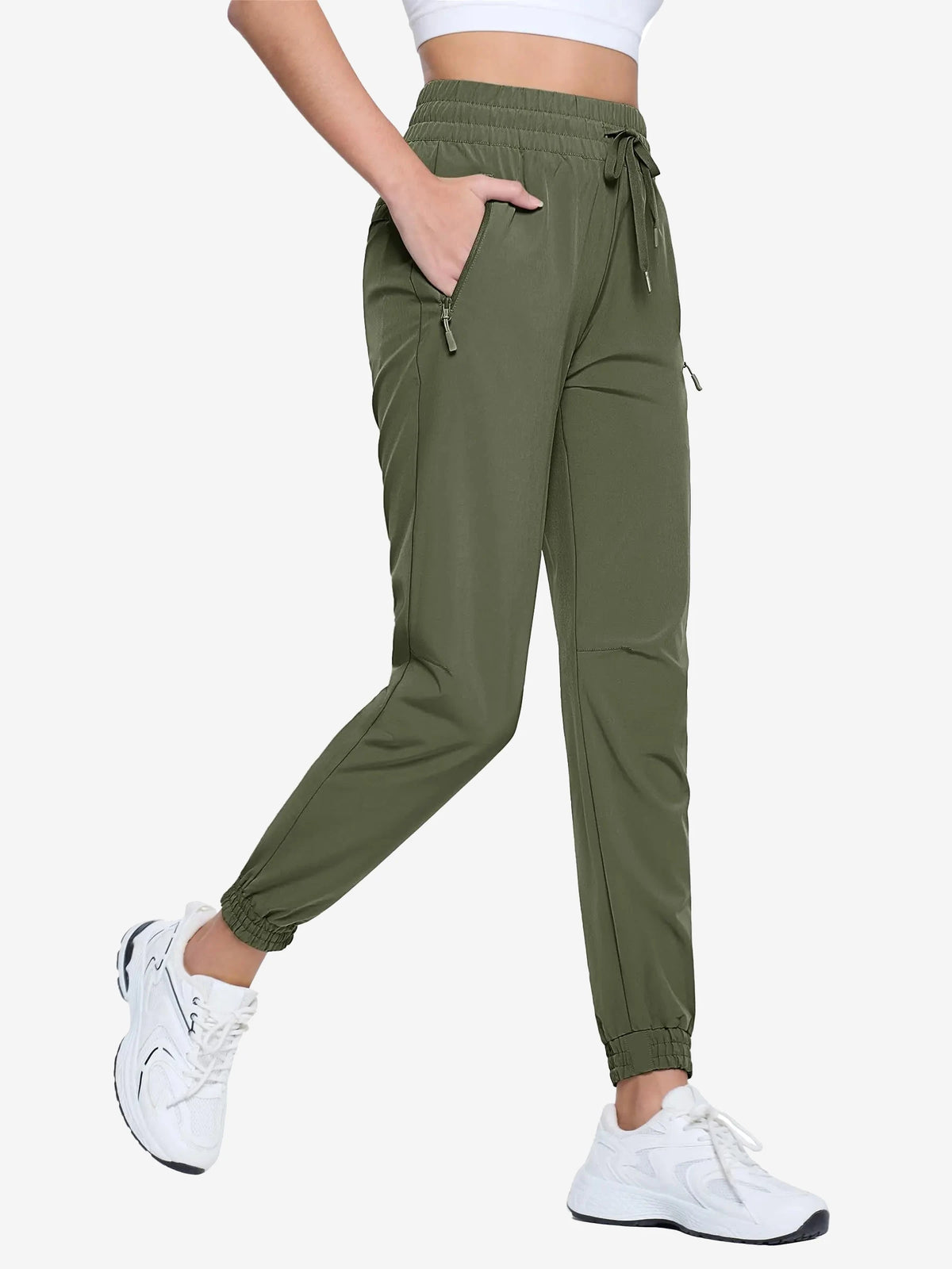 Pantalon de randonnée femme léger à cordon