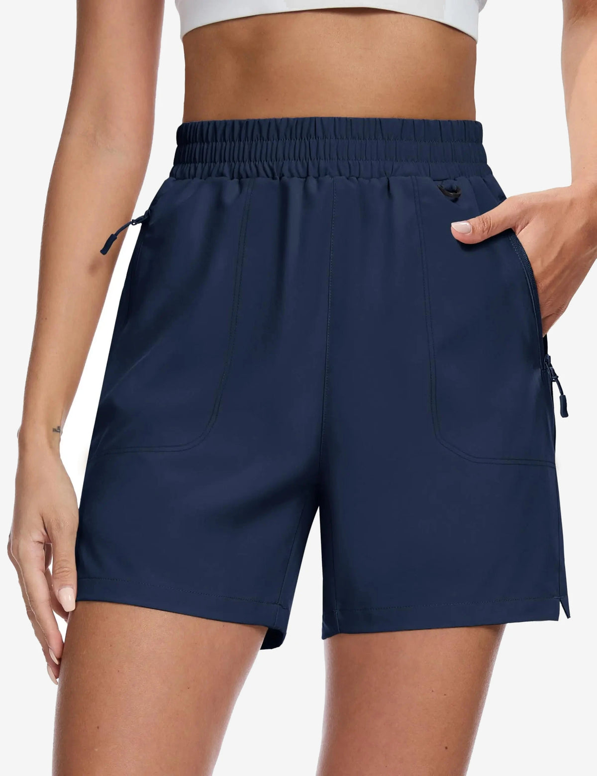 Short de randonnée léger femme 3 poches