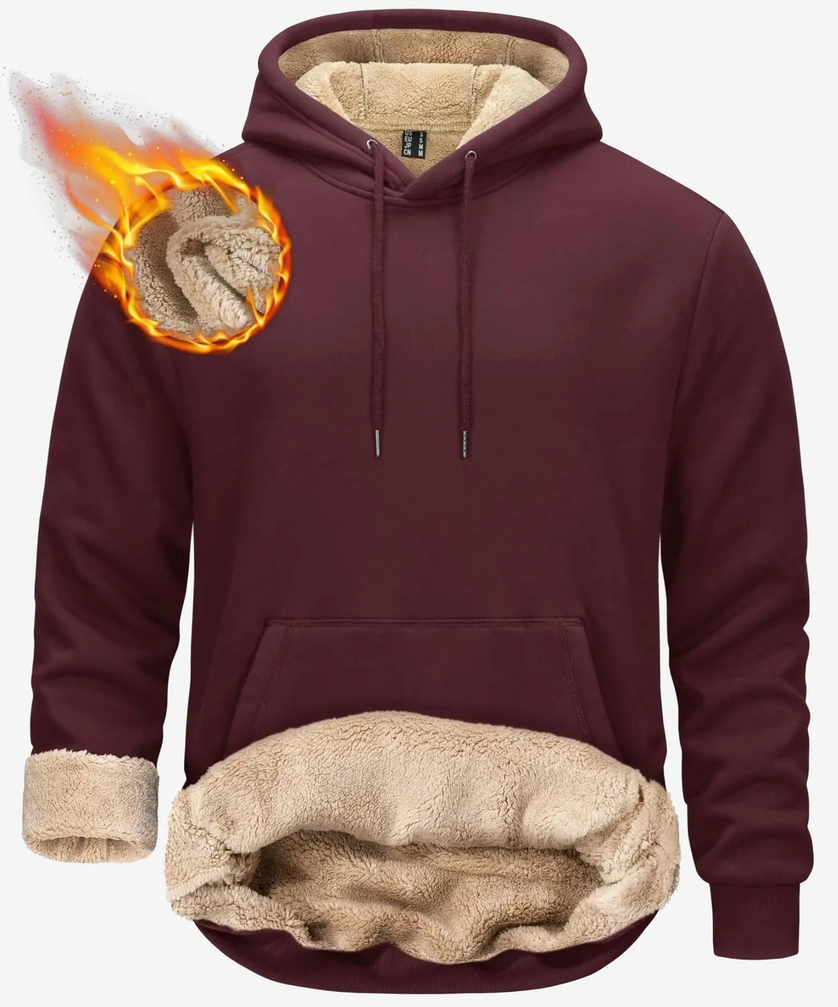 Sweat polaire à capuche homme