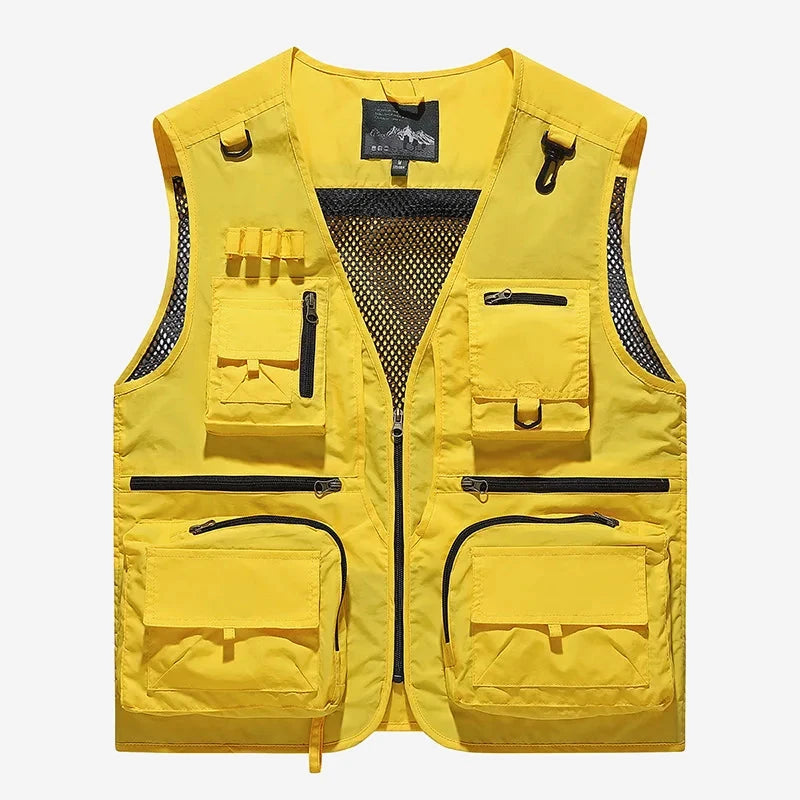 Gilet respirant multipoches homme