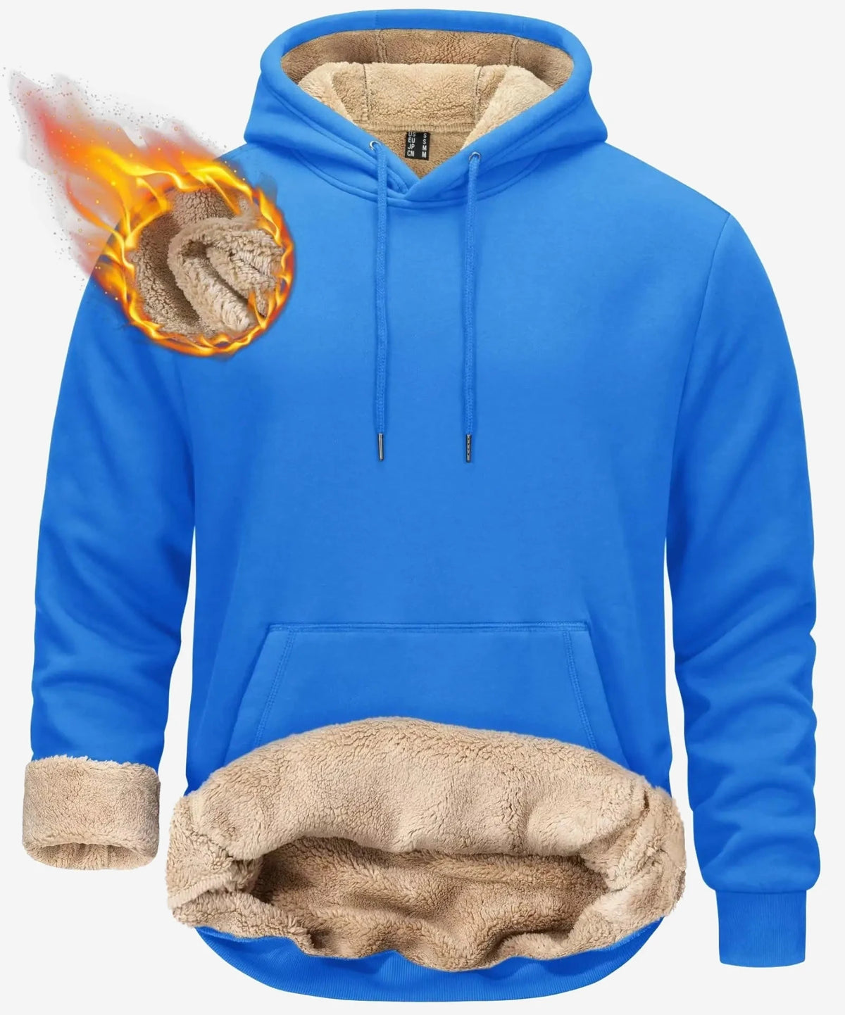 Sweat polaire à capuche homme